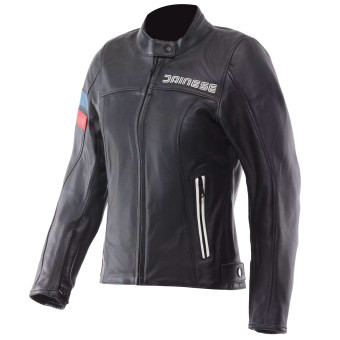 Cazadora moto Dainese Leggenda Cuero Mujer Negro Cazadora moto Dainese Leggenda Cuero Mujer Negro