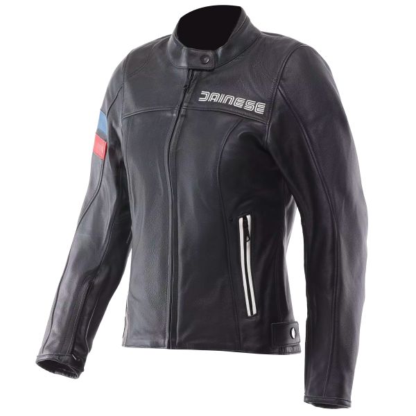 Cazadora moto Dainese Leggenda Cuero Mujer Negro