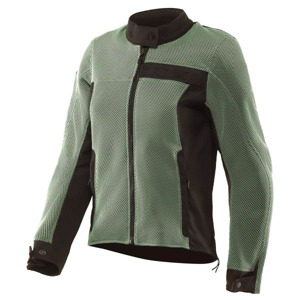 Cazadora moto Dainese Lisbona Air Tex Mujer Iceberg Verde Negro