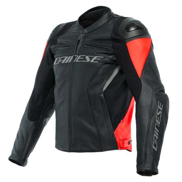 Cazadora moto Dainese Racing 4 Black Fluo Red Cazadora moto Dainese Racing 4 Black Fluo Red