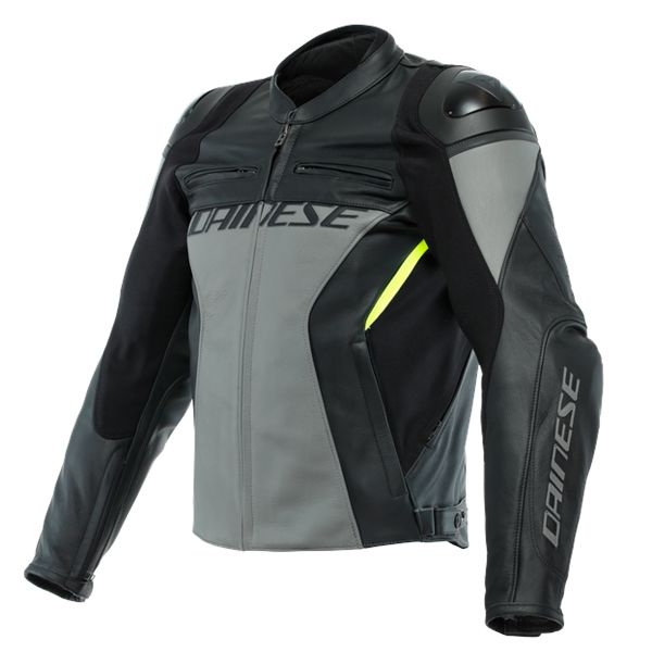 Cazadora moto Dainese Racing 4 Charcoal Grey Black