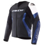 Cazadora moto Dainese Racing 5 Cuero Blanco Azul Negro