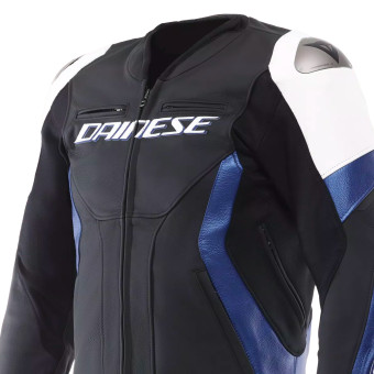 Dainese Racing 5 Cuero Blanco Azul Negro