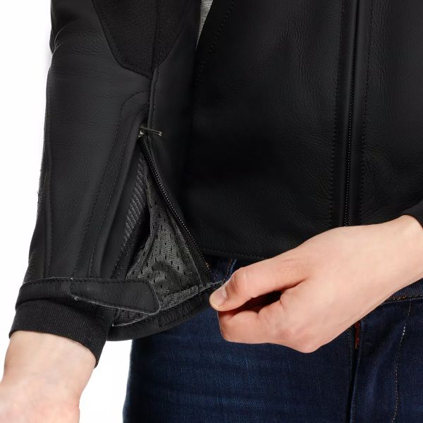 Dainese Racing 5 Cuero Mujer Negro Blanco