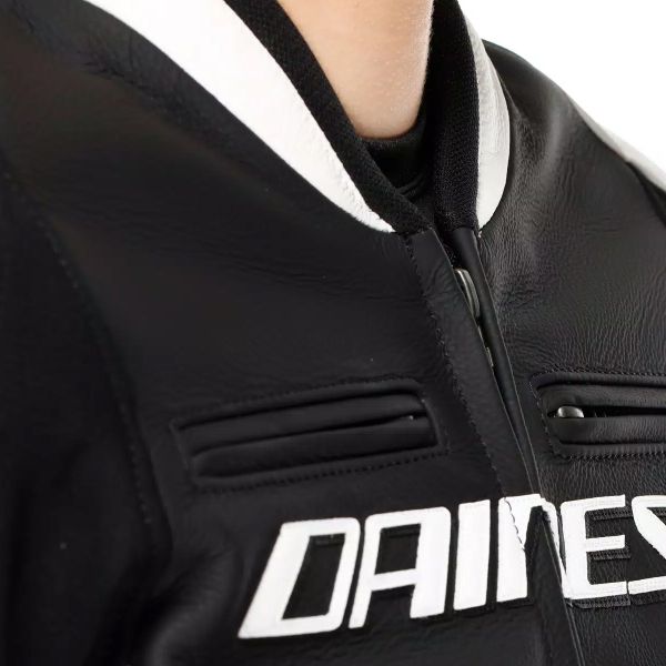 Dainese Racing 5 Cuero Mujer Negro Blanco
