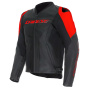 Cazadora moto Dainese Racing 5 Perf Leather Black Red Fluo