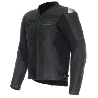 Cazadora moto Dainese Racing 5 Perf Leather Black Black