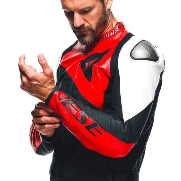 Dainese Sportiva Black Matt Lava Red White