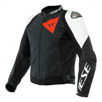 Cazadora moto Dainese Sportiva Black Matt White