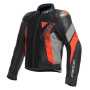 Cazadora moto Dainese Super Rider Absoluteshell Black Dark Grey Fluo Red