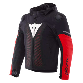 Cazadora moto Dainese Super Sprint Air Tex Negro Blanco Rojo