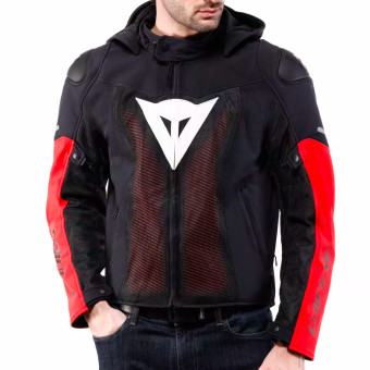 Dainese Super Sprint Air Tex Negro Blanco Rojo