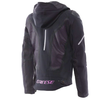 Dainese Super Sprint Air Tex Mujer Negro Rosa Viola
