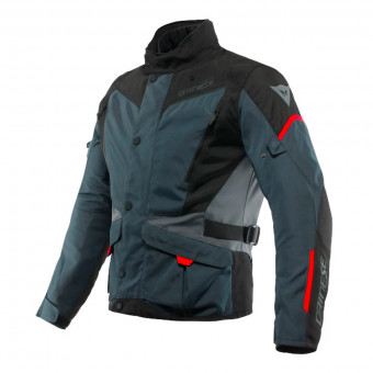 Cazadora moto Dainese Tempest 3 D-Dry Ebony Black Lava Red