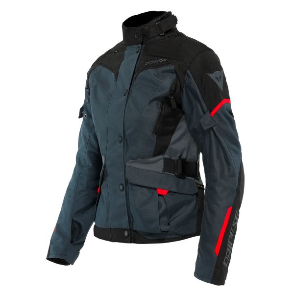 Cazadora moto Dainese Tempest 3 D-Dry Lady Ebony Black Lava Red