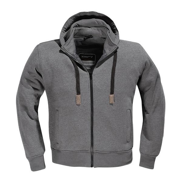 Cazadora moto DIFI Downtown Hoodie Dark Grey Melange Cazadora moto DIFI Downtown Hoodie Dark Grey Melange
