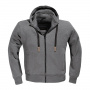 Cazadora moto DIFI Downtown Hoodie Dark Grey Melange