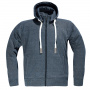 Cazadora moto DIFI Downtown Hoodie Navy Melange