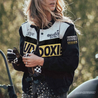 Cazadora moto EUDOXIE Nascar Yellow Cazadora moto EUDOXIE Nascar Yellow