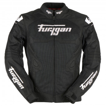 Cazadora moto Furygan Atom Vented Evo Black White
