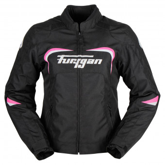 Cazadora moto Furygan Cyane Black White Pink