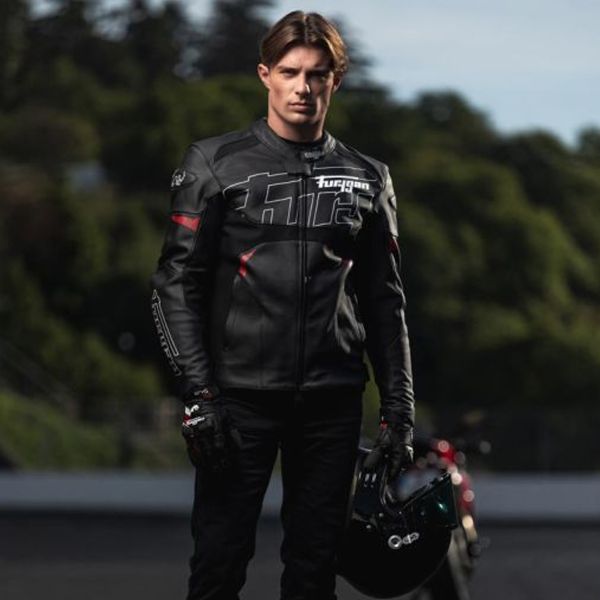 Furygan Helix Negro Blanco Rojo