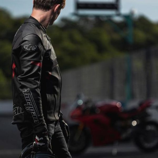 Furygan Helix Negro Blanco Rojo