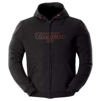 Cazadora moto Furygan Livio X Kevlar Negro Rojo