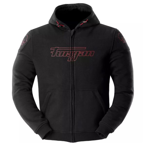 Cazadora moto Furygan Livio X Kevlar Negro Rojo