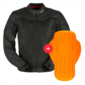 Cazadora moto Furygan Mistral Evo 3 Black + Back Protector D3O Viper Level 2
