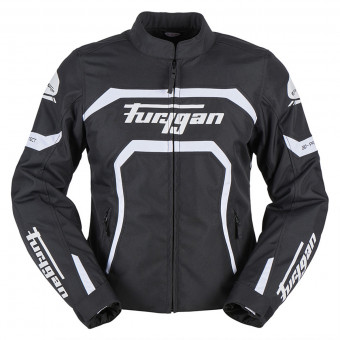 Cazadora moto Furygan Mystic Evo Black White Cazadora moto Furygan Mystic Evo Black White