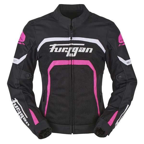 Cazadora moto Furygan Mystic Evo Vented Black White Pink Cazadora moto Furygan Mystic Evo Vented Black White Pink