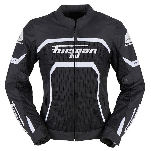 Cazadora moto Furygan Mystic Evo Vented Black White Cazadora moto Furygan Mystic Evo Vented Black White