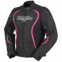Cazadora moto Furygan Odessa Black White Pink