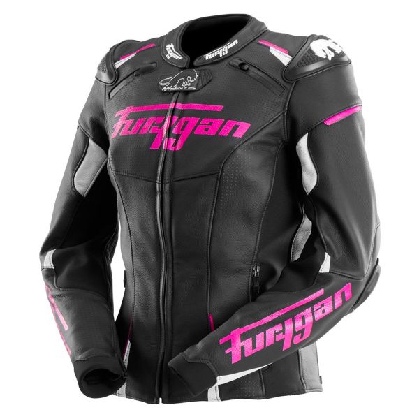 Furygan Raptor Lady Negro Blanco Rosa