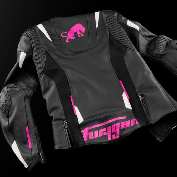 Furygan Raptor Lady Negro Blanco Rosa