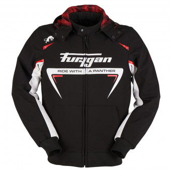 Cazadora moto Furygan Sektor Roadster Black White Red