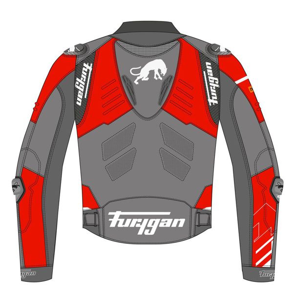 Furygan Sirius Negro Rojo Blanco