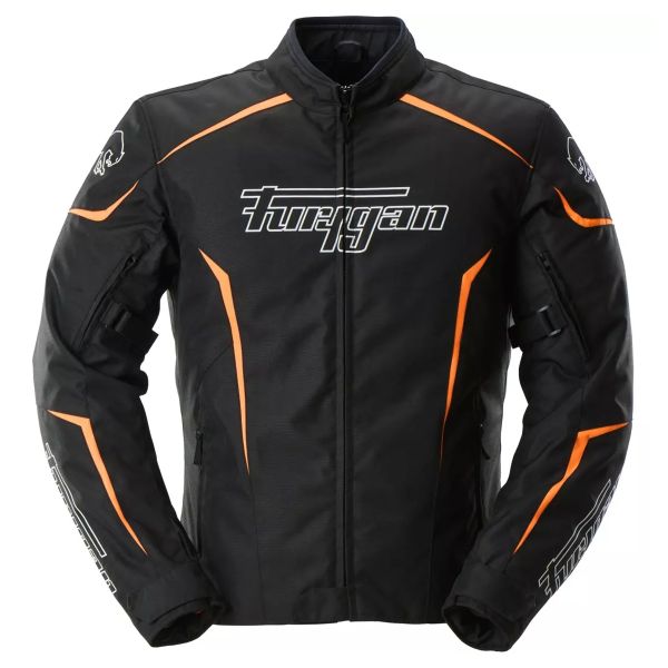 Cazadora moto Furygan Yori Negro Blanco Naranja Stab