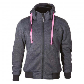 Cazadora moto HARISSON Patriot Lady Grey Pink