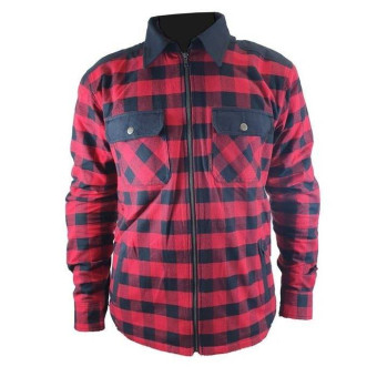 Cazadora moto HARISSON On Camisa Ranger Negro Rojo