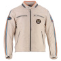 Cazadora moto Helstons Ace 10 Years Leather Rag Beige
