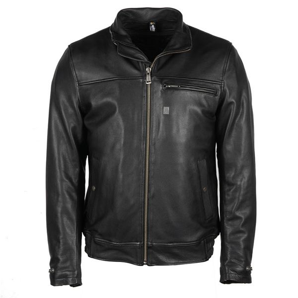 Cazadora moto Helstons Benny Leather Rag Black