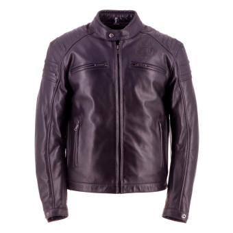 Cazadora moto Helstons Bomba Cuero Marr�n