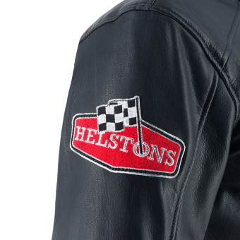 Helstons Boxer Piel Trapo Negro Blanco