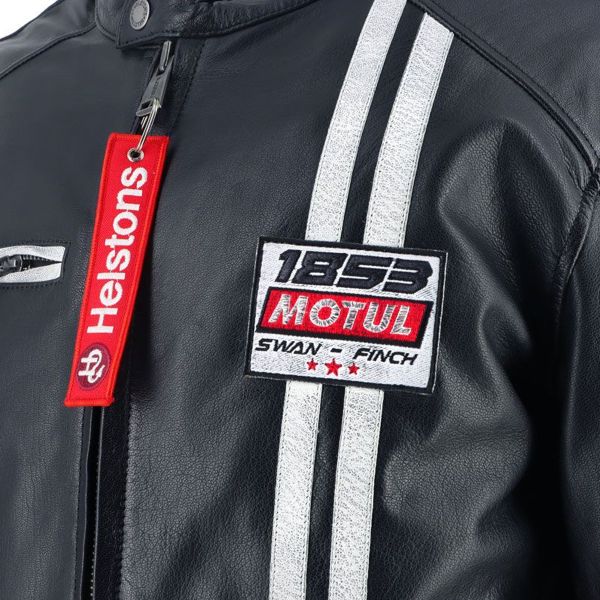 Helstons Boxer Piel Trapo Negro Blanco