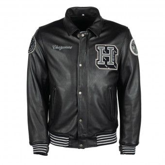 Cazadora moto Helstons Cheyenne Leather Rag Back