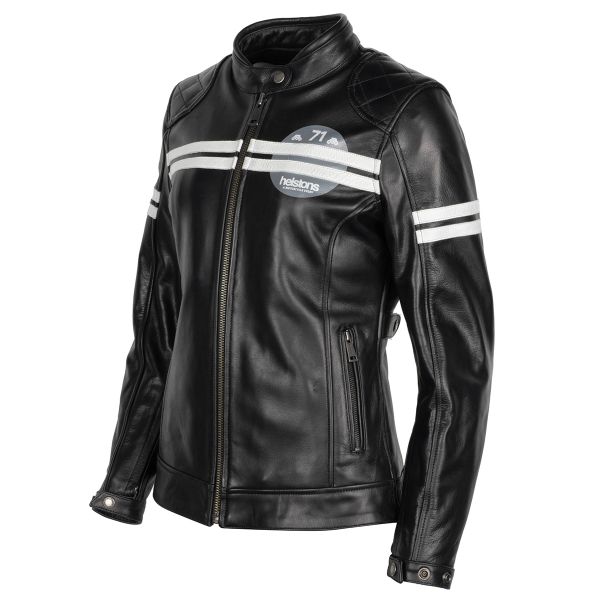 Cazadora moto Helstons Chica Leather Black Cazadora moto Helstons Chica Leather Black