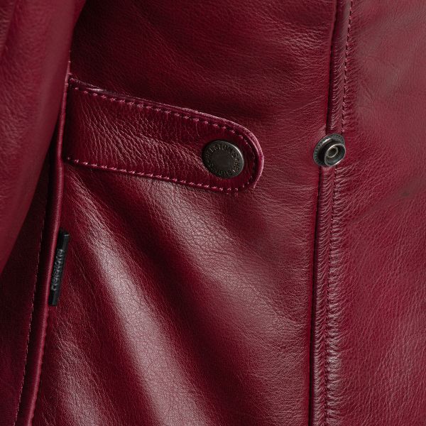 Helstons Chica Leather Burgundy