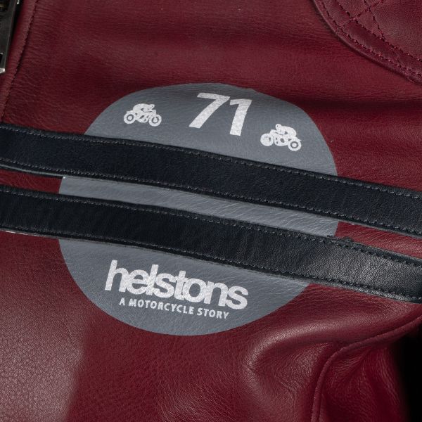 Helstons Chica Leather Burgundy